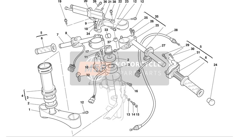 71311322A, Distanciador, Ducati, 2