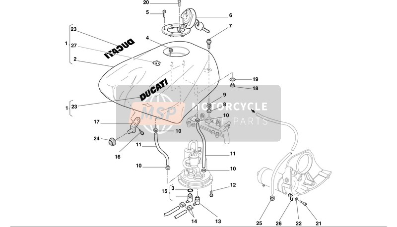 43510901AB, Emblem Ducati, Ducati, 1