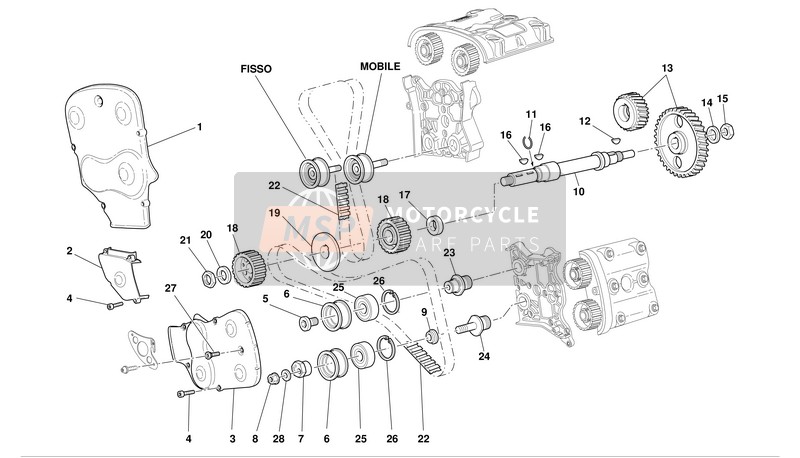 45110191C, Perno Tensor Movil, Ducati, 0