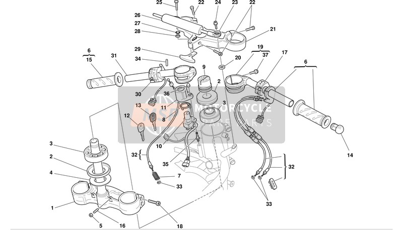 34110361A, Steering Lock Arm, Ducati, 0