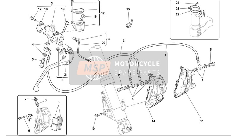 62641001A, Leva Freno Sbe 110C47312, Ducati, 1