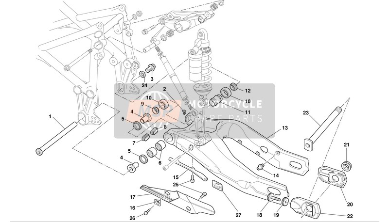 77550201A, Schraube Tbei M6X10, Ducati, 4