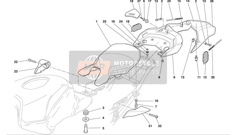 48310352AB, Unders.Tail END*Y*749-999 M/05, Ducati, 0