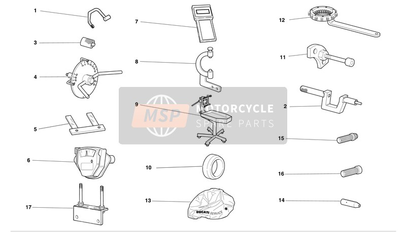 Ducati SUPERBIKE 749DARK BIP-MON Eu 2004 Strumenti speciali per officina per un 2004 Ducati SUPERBIKE 749DARK BIP-MON Eu