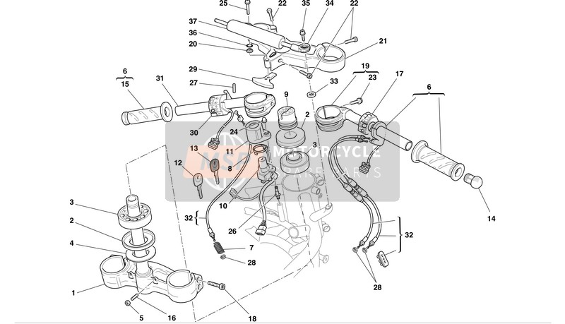 36420051A, Steering Damper 999 B/03, Ducati, 1