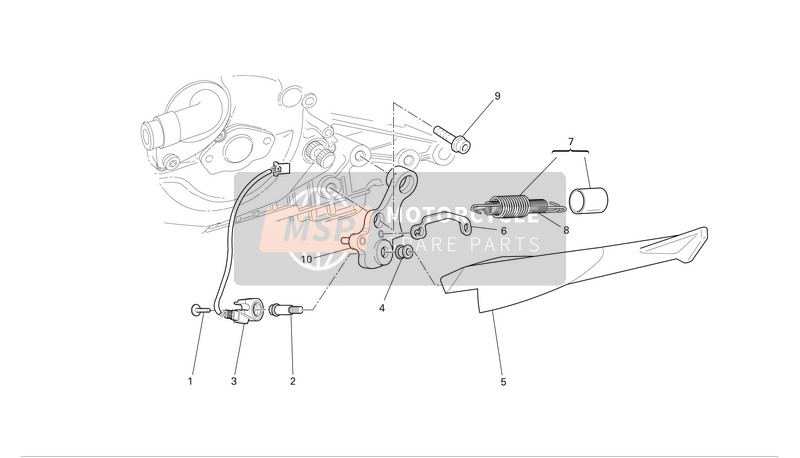 Ducati SUPERBIKE 749R Eu 2006 Standaard voor een 2006 Ducati SUPERBIKE 749R Eu