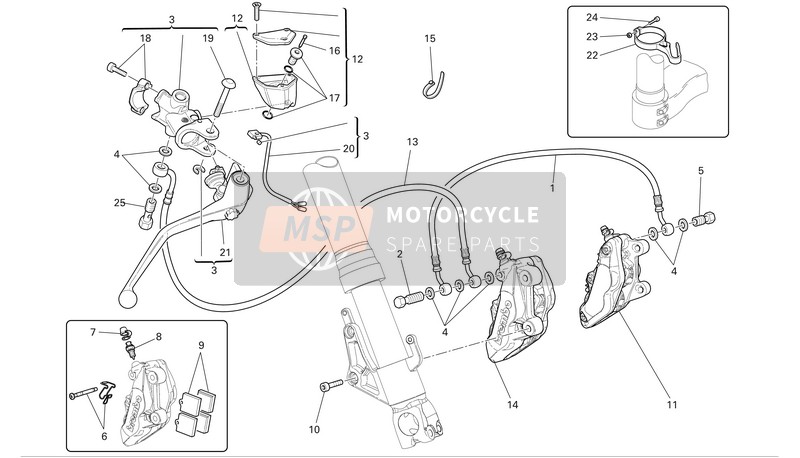 Ducati SUPERBIKE 749S Eu 2005 Front Hydraulic Brake for a 2005 Ducati SUPERBIKE 749S Eu