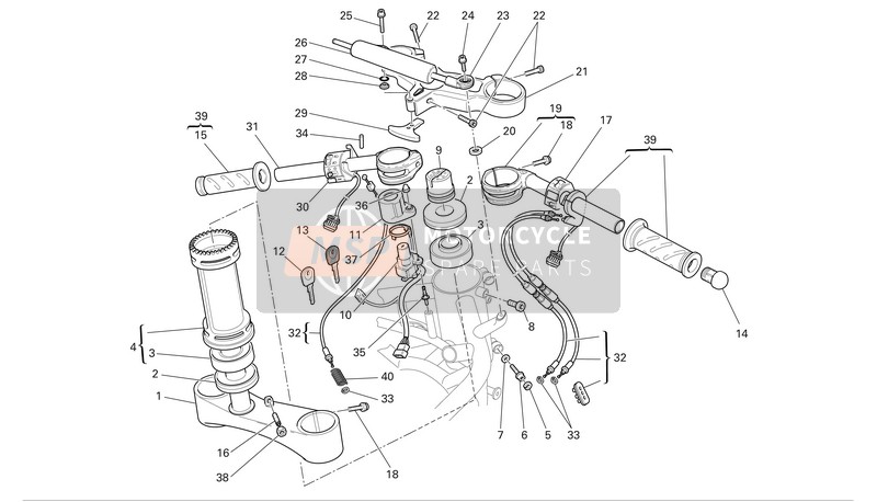 Ducati SUPERBIKE 749S Eu 2006 Bigote daliniano - Conmoción-Amortiguador para un 2006 Ducati SUPERBIKE 749S Eu