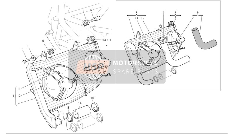 80011133A, Manicotto Distr.-RAD. WAT-HE, Ducati, 0