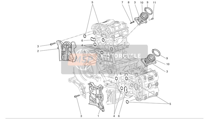 77350618B, Schraube Tceir M6X8, Ducati, 0