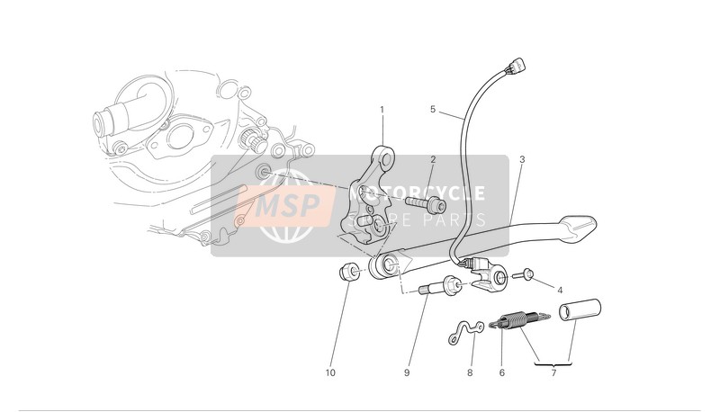 Ducati SUPERBIKE 848 Eu 2008 In Piedi per un 2008 Ducati SUPERBIKE 848 Eu