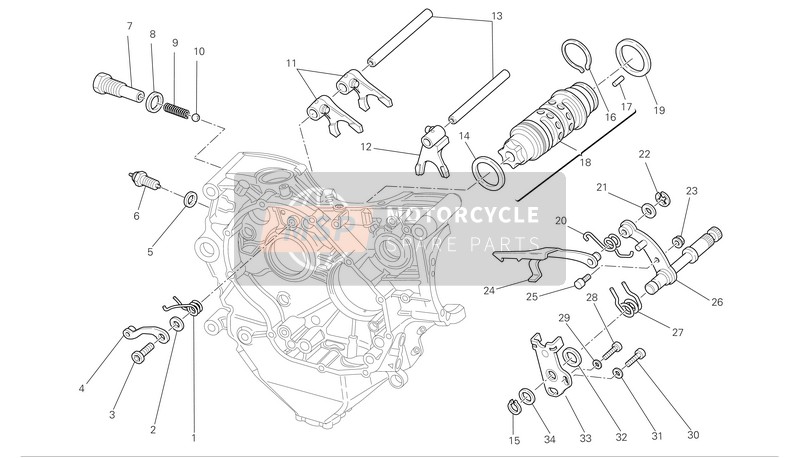 Ducati SUPERBIKE 848 Eu 2009 Contrôle de changement de vitesse pour un 2009 Ducati SUPERBIKE 848 Eu