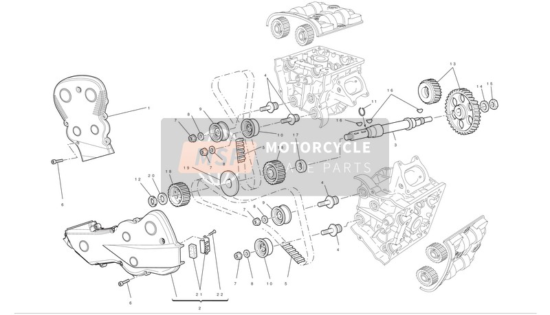 Ducati SUPERBIKE 848 EVO Usa 2012 Steuersystem für ein 2012 Ducati SUPERBIKE 848 EVO Usa