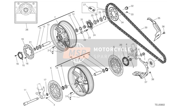46015062A, Chain Cover, Ducati, 2