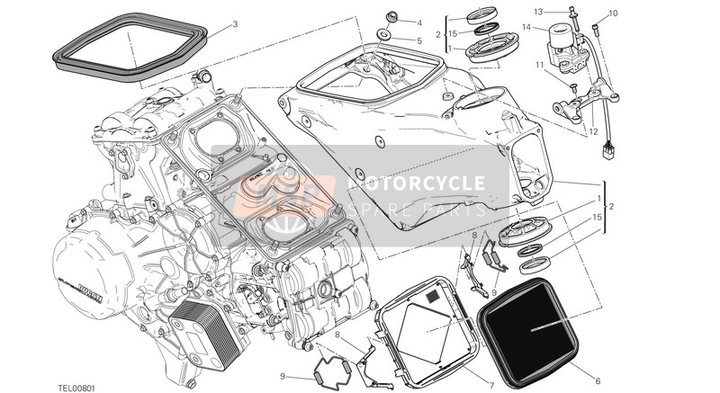 Ducati SUPERBIKE 899 PANIGALE ABS USA 2015 Rahmen für ein 2015 Ducati SUPERBIKE 899 PANIGALE ABS USA