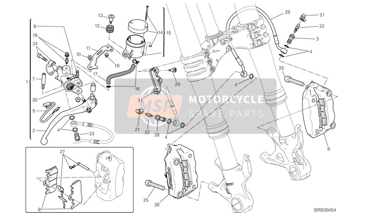 Ducati SUPERBIKE 899 USA 2014 Frein avant pour un 2014 Ducati SUPERBIKE 899 USA