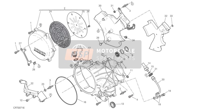 Ducati SUPERBIKE 959 PANIGALE ABS EU 2016 Kupplung für ein 2016 Ducati SUPERBIKE 959 PANIGALE ABS EU