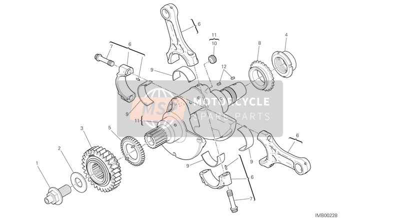 Ducati SUPERBIKE 959 PANIGALE ABS EU 2017 Bielle per un 2017 Ducati SUPERBIKE 959 PANIGALE ABS EU