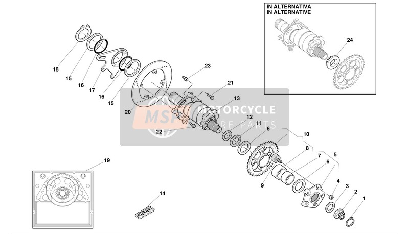 67640213A, Chain Did 525HV3 94 Maglie Opened, Ducati, 0