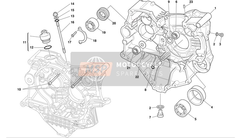 22520431A, CARTER-CYLINDRES, Ducati, 0