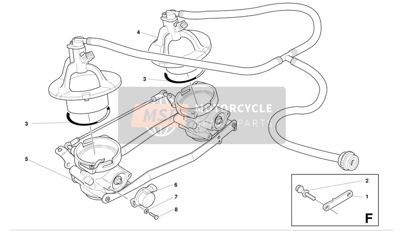 28240451A, Corps A Papillon Complet, Ducati, 0