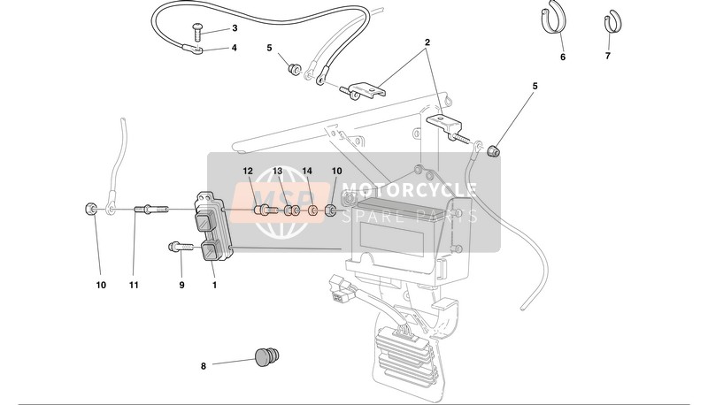 28641111A, Motorbesturingseenheid, Ducati, 0