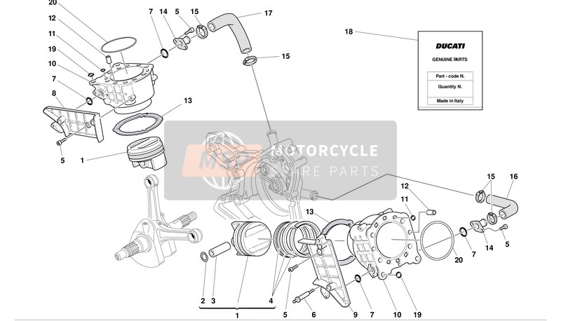 79120271A, HEAD-CYLINDER Gaskets Set, Ducati, 0