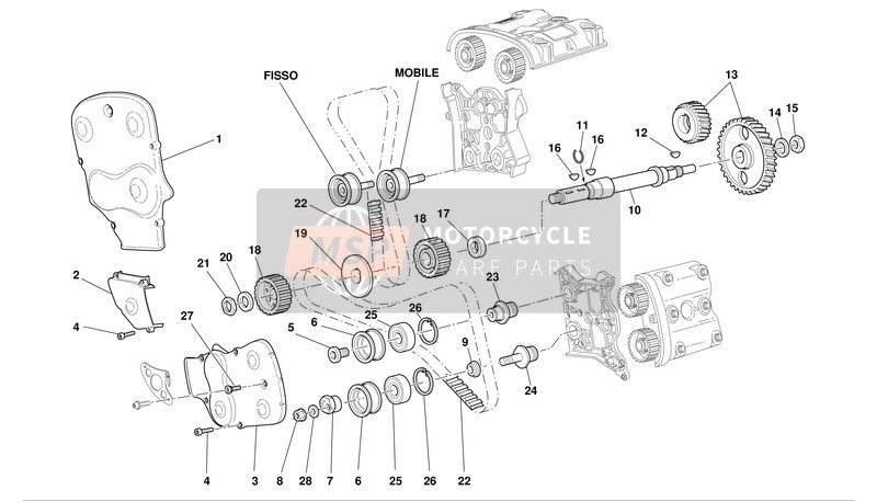 Ducati SUPERBIKE 999 BIP-MON Usa 2003 Timing for a 2003 Ducati SUPERBIKE 999 BIP-MON Usa