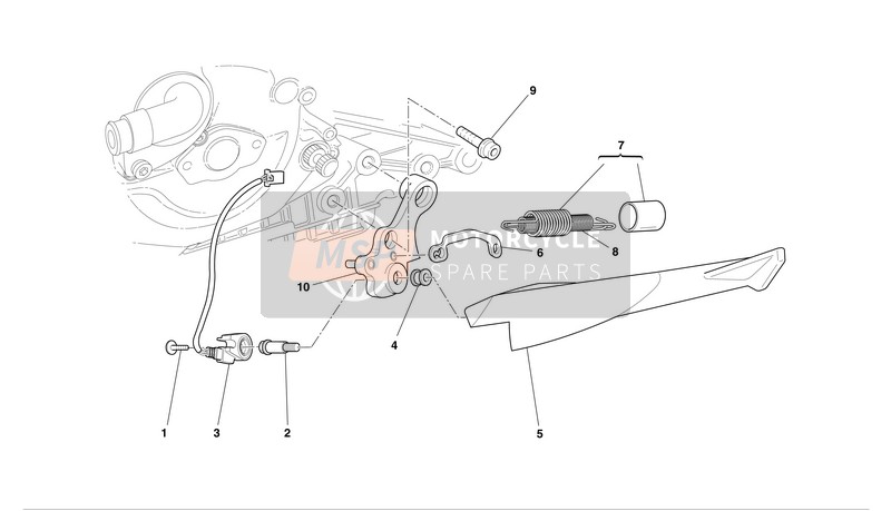 Ducati SUPERBIKE 999 BIP-MON Usa 2004 In Piedi per un 2004 Ducati SUPERBIKE 999 BIP-MON Usa