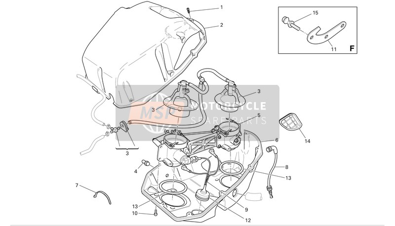 Ducati SUPERBIKE 999 Eu 2006 Corpo farfallato per un 2006 Ducati SUPERBIKE 999 Eu