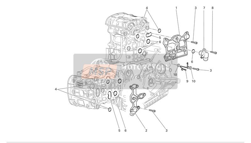 Ducati SUPERBIKE 999 Usa 2006 Zylinderkopfhauben für ein 2006 Ducati SUPERBIKE 999 Usa