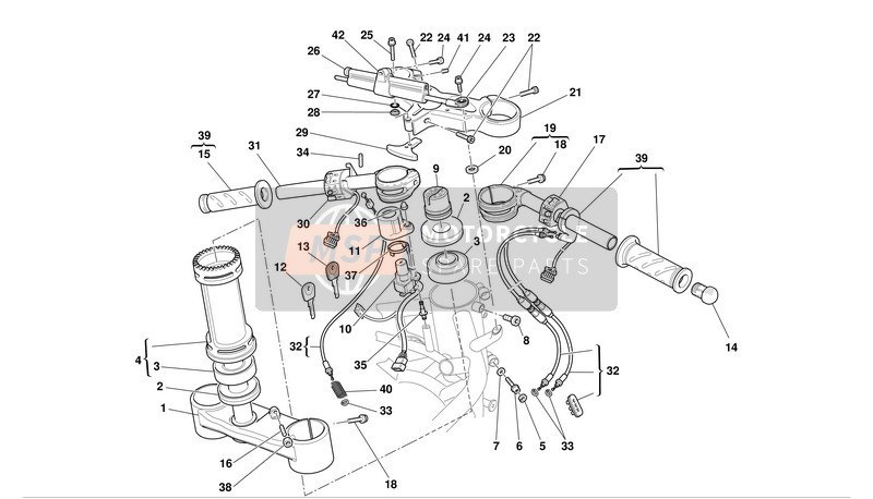 34110411A, Stofafsluiter, Stuurkop, Ducati, 0