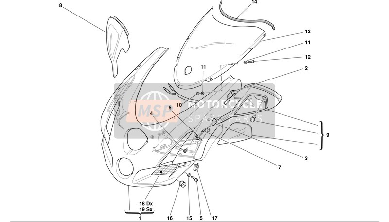 76410591A, Gasket, Spiegel Lh, Ducati, 2