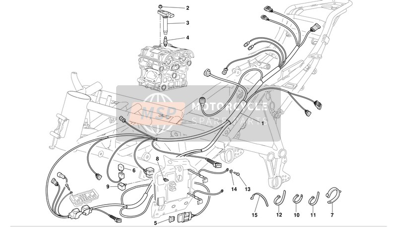 Ducati SUPERBIKE 999R Usa 2003 Injectiesysteem voor een 2003 Ducati SUPERBIKE 999R Usa