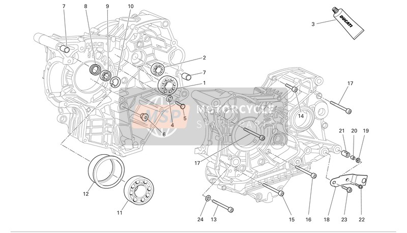 Ducati SUPERBIKE 999R Xerox Usa 2006 Demi-carter pour un 2006 Ducati SUPERBIKE 999R Xerox Usa