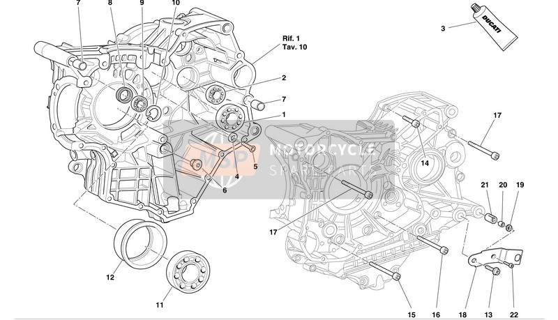 Ducati SUPERBIKE 999S BIP-MON Usa 2004 Demi-carter pour un 2004 Ducati SUPERBIKE 999S BIP-MON Usa