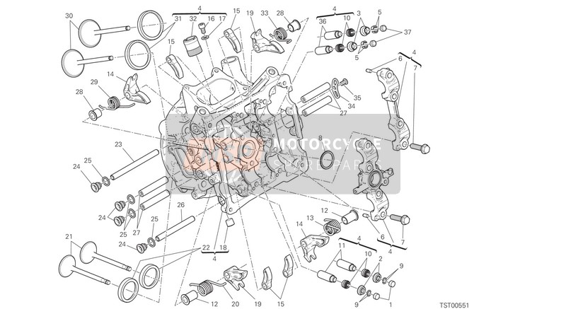 Ducati SUPERBIKE PANIGALE R USA 2015 Cabeza horizontal para un 2015 Ducati SUPERBIKE PANIGALE R USA