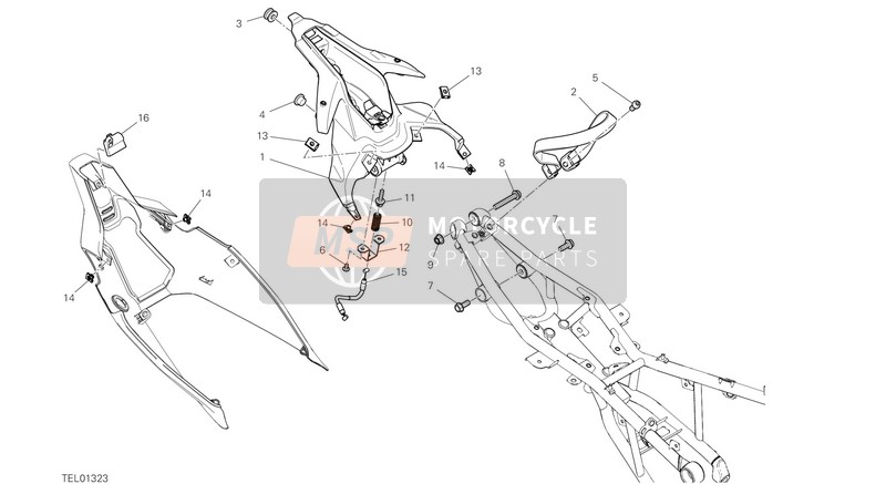 Ducati SUPERBIKE PANIGALE V2 2021 Kluisje voor een 2021 Ducati SUPERBIKE PANIGALE V2