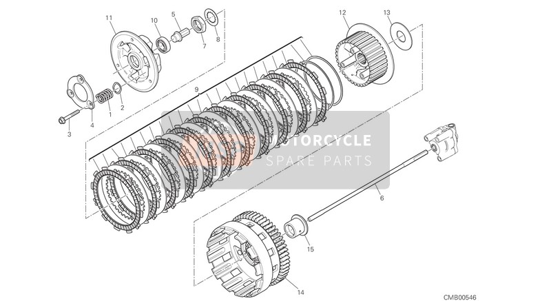 Ducati SUPERBIKE PANIGALE V2 EU 2020 Embrayage pour un 2020 Ducati SUPERBIKE PANIGALE V2 EU