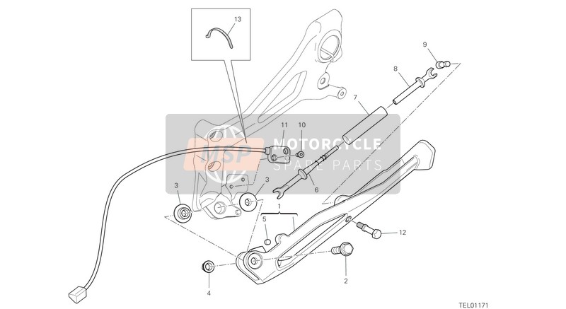 Ducati SUPERBIKE PANIGALE  V4 EU 2020 Ständer für ein 2020 Ducati SUPERBIKE PANIGALE  V4 EU