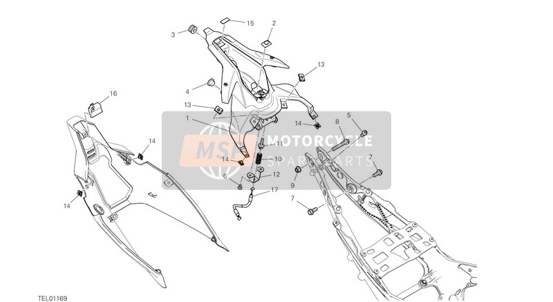 Ducati SUPERBIKE Panigale V4 R EU 2019 Schließfach für ein 2019 Ducati SUPERBIKE Panigale V4 R EU