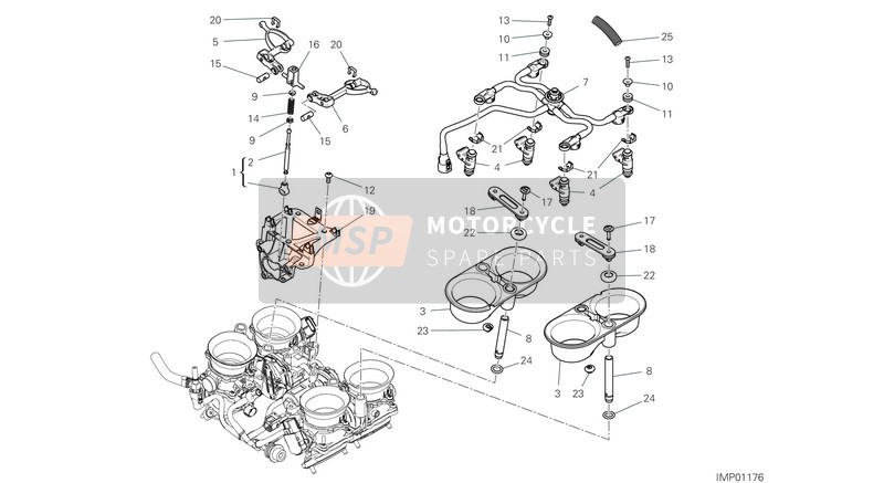 Ducati SUPERBIKE PANIGALE V4 S EU 2019 Throttle Body for a 2019 Ducati SUPERBIKE PANIGALE V4 S EU