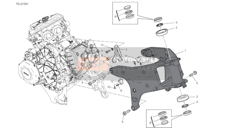 8291I912AA, Right Holder, Ducati, 0