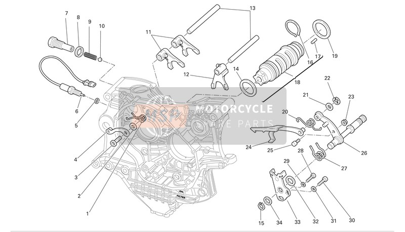 Ducati SUPERBKE 999S BIP-MON Eu 2005 Cambio di marcia per un 2005 Ducati SUPERBKE 999S BIP-MON Eu