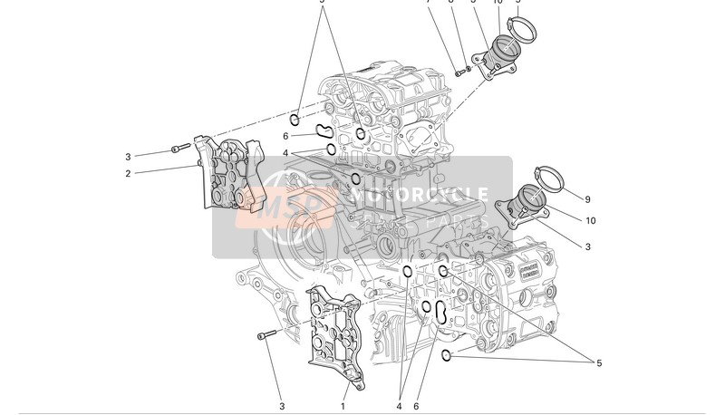 Ducati SUPERBKE 999S BIP-MON Eu 2005 Collectors And Head Covers for a 2005 Ducati SUPERBKE 999S BIP-MON Eu