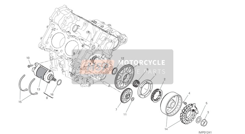 Ducati SUPERLEGGERA V4 2021 Démarrage et allumage électriques pour un 2021 Ducati SUPERLEGGERA V4