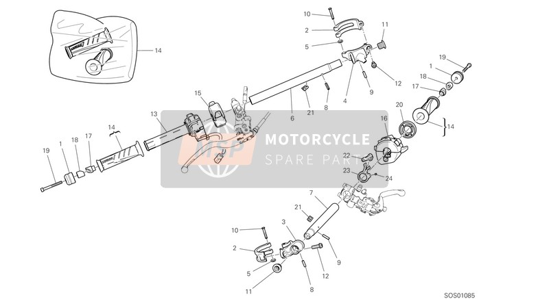 Ducati SUPERLEGGERA V4 2021 Medio-Bigote daliniano para un 2021 Ducati SUPERLEGGERA V4