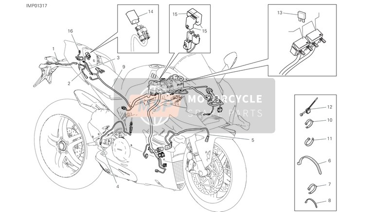 Ducati SUPERLEGGERA V4 2021 VEHICLE ELECTRIC SYSTEM for a 2021 Ducati SUPERLEGGERA V4
