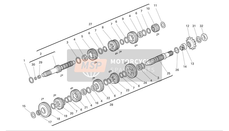 Ducati SUPERSPORT 1000 Eu 2005 Uitrusting-Huis voor een 2005 Ducati SUPERSPORT 1000 Eu