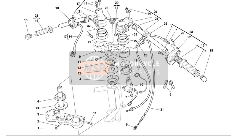 65040091A, Conmutador Luces Derecho, Ducati, 1